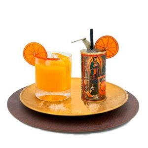 coctel listo para beber mezcalita de mango picante