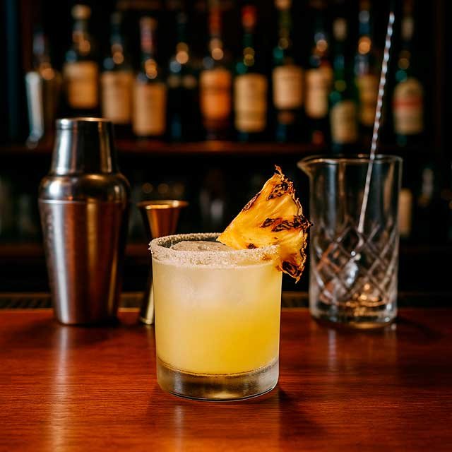 COMPRAR MARGARITA PIÑA PREPARADA A LA BRASA I Vibrante México 7 coctel-margarita-smoky-piña-clasico