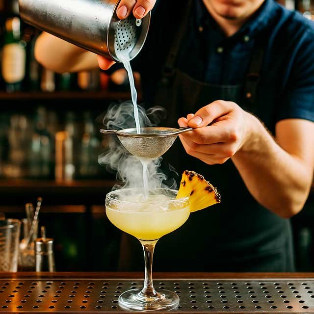 Cócteles con Tequila I Lujo Mexicano 10 coctel-margarita-smoky-piña