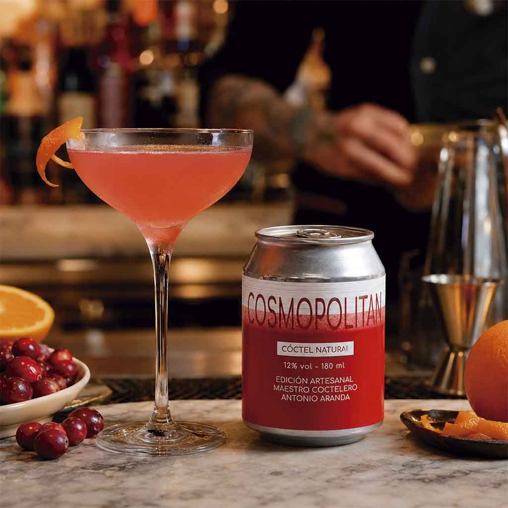 Coctel premezclado cosmopolitan Cóctel premezclado Cosmopolitan con vodka