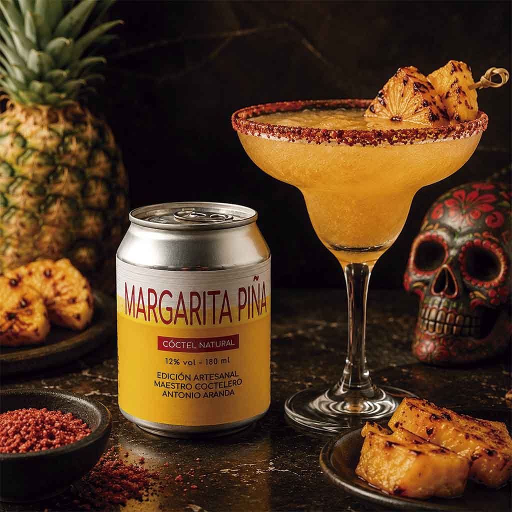 Coctel premezclado margarita de pina Cóctel premezclado Margarita Piña a la Brasa con piña asada