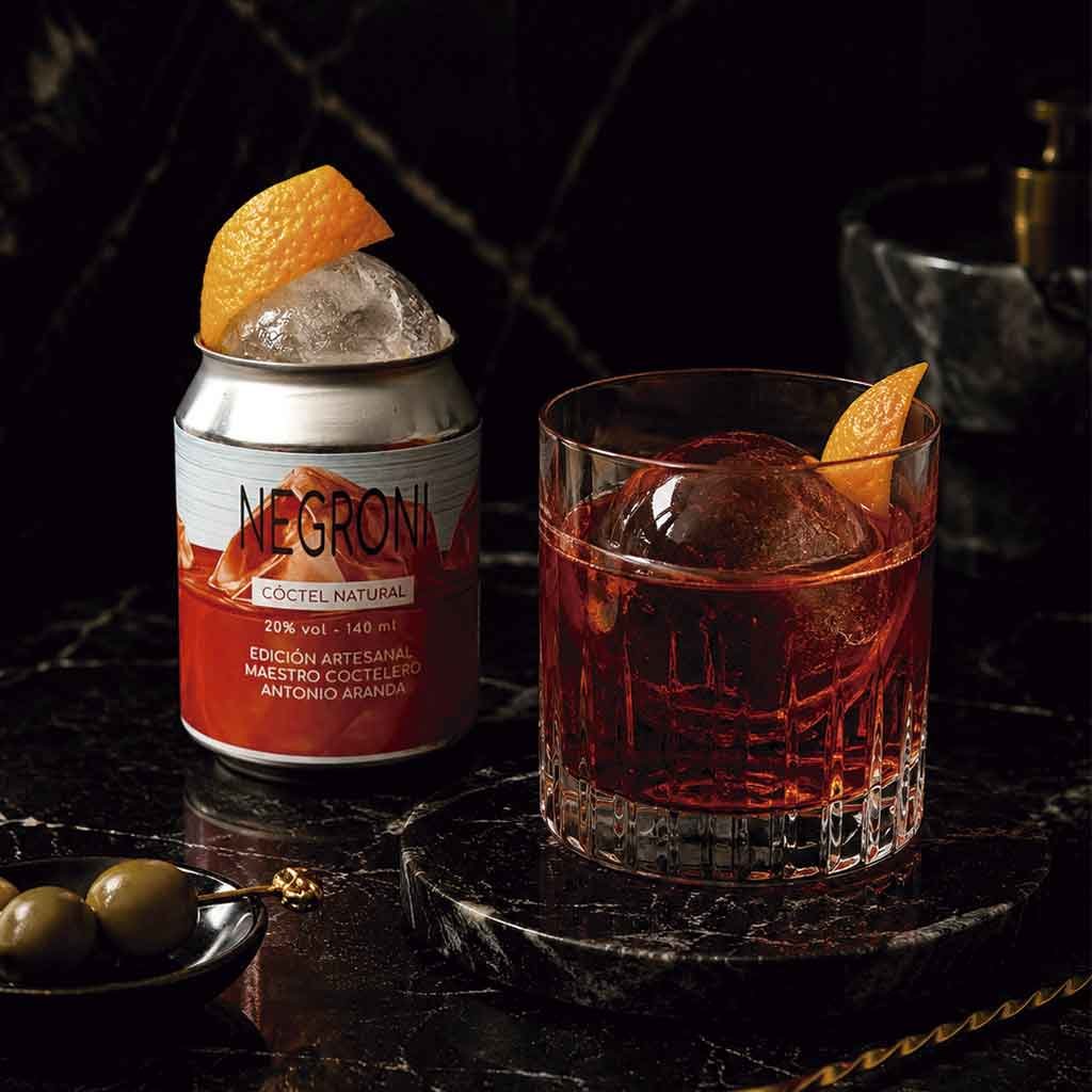 Coctel premezclado negroni Cóctel premezclado Negroni con ginebra
