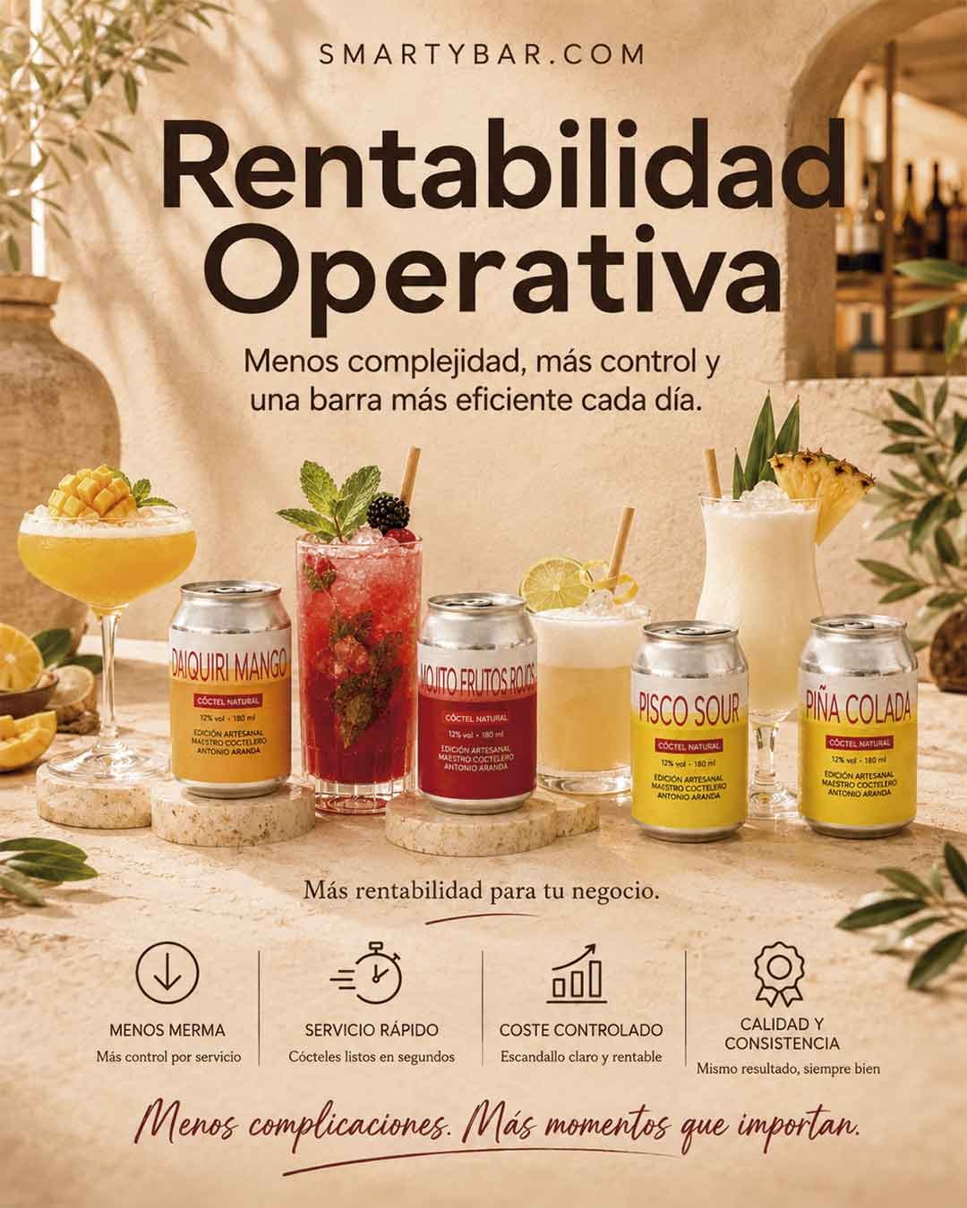 Cóctel rtd Cóctel RTD SmartyBar para hostelería listo para servir