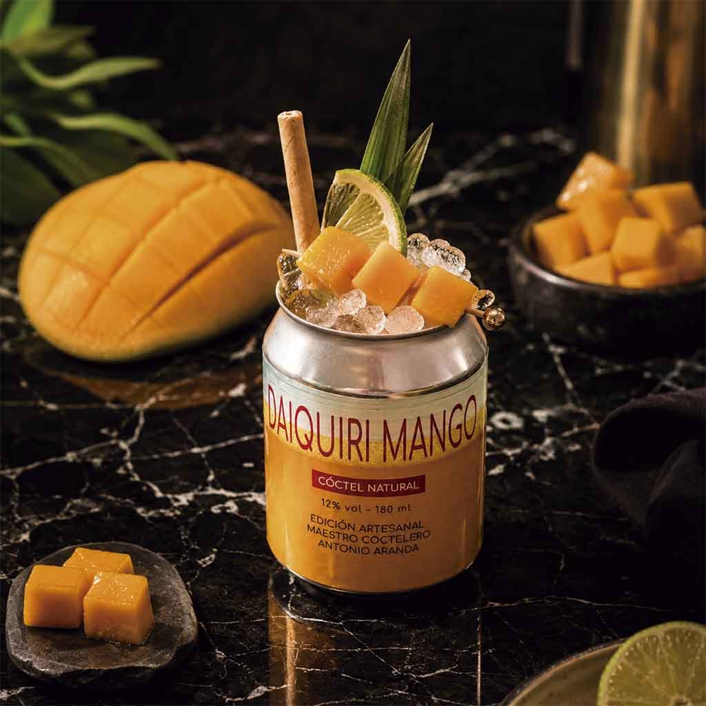 Cocteles a domicilio daiquiri mango Servir Daiquiri Mango listo para tomar en casa
