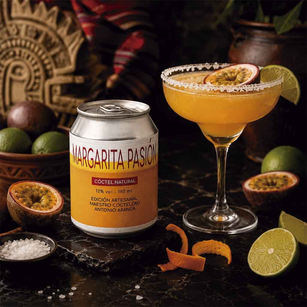 Cocteles a domicilio margarita fruta de la pasion Margarita de fruta de la pasión lista para tomar en casa
