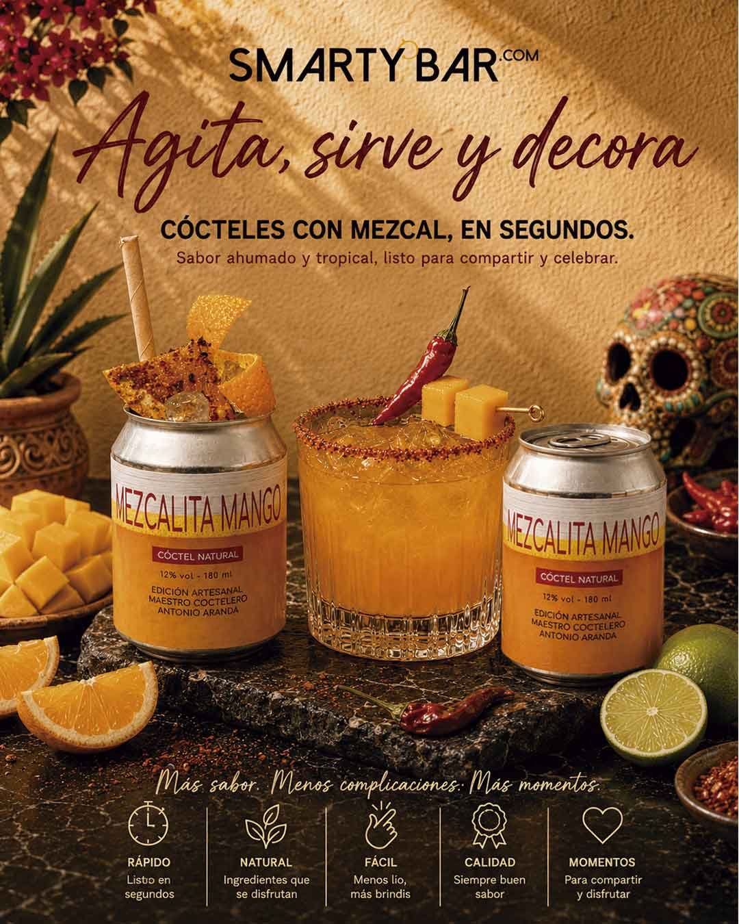 Cócteles con mezcal Cócteles con mezcal preparados SmartyBar