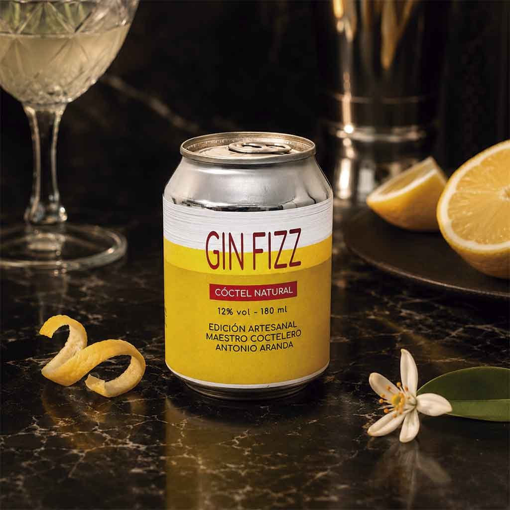 Cocteles en lata gin fizz Gin Fizz en lata elaborado por SmartyBar