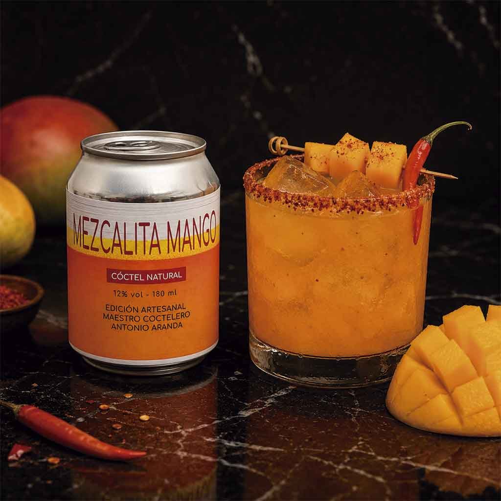 Cocteles en lata mezcalita mango Mezcalita Mango en lata con mezcal SmartyBar