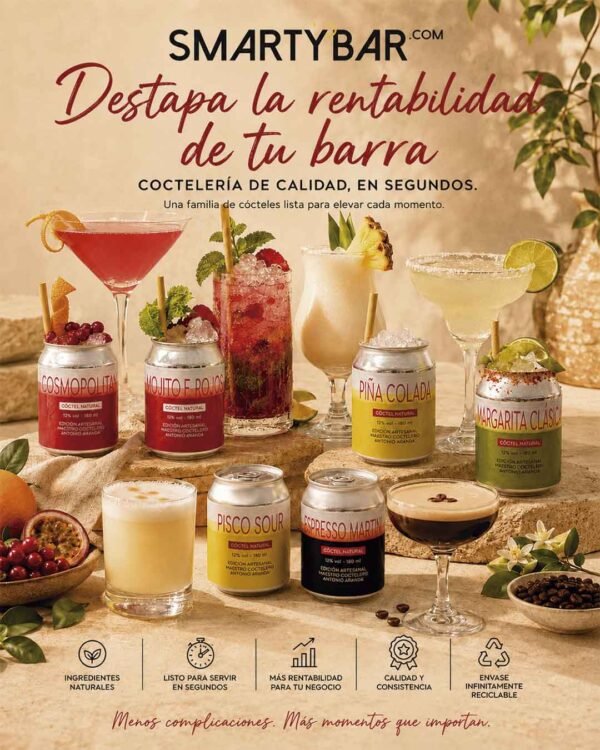 Cocteles preparados para hosteleria Cócteles preparados para hostelería y eventos profesionales
