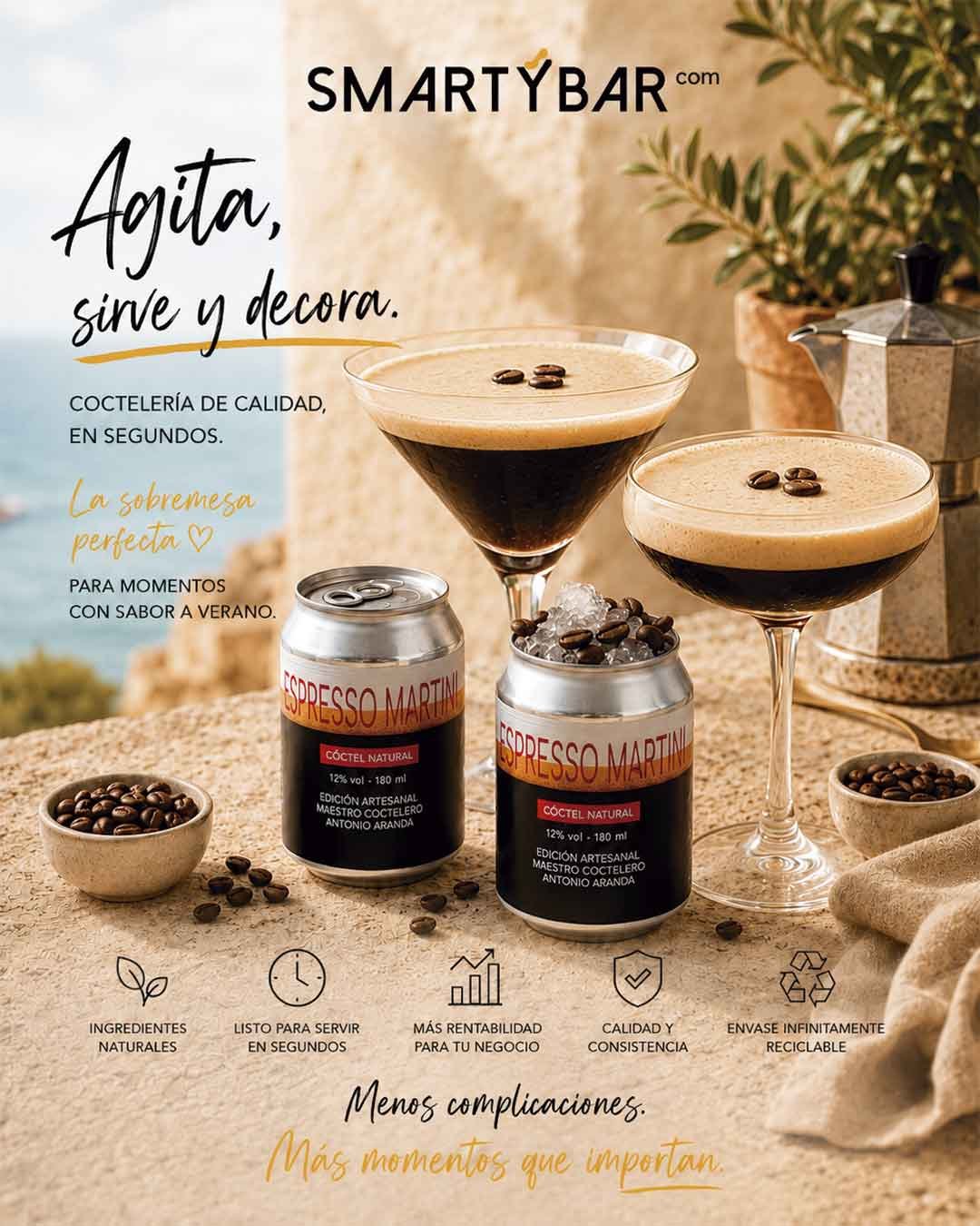 Comprar espresso martini preparado hero Comprar Espresso Martini preparado con ron Smartybar
