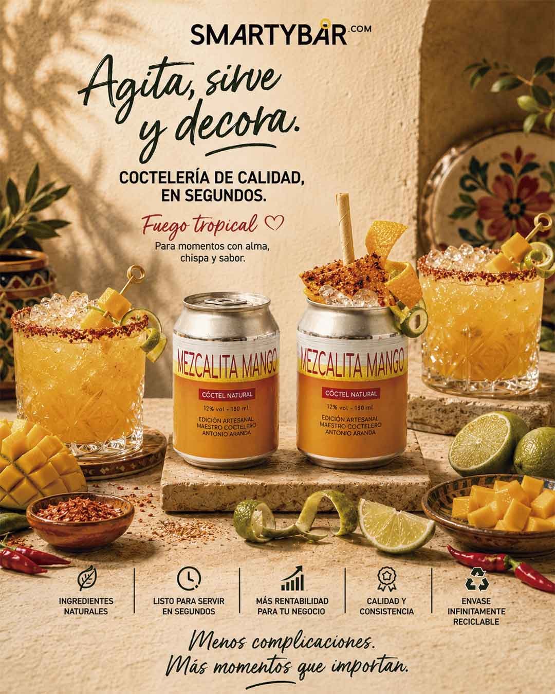 Comprar mezcalita mango preparada hero Comprar Mezcalita Mango preparada lista para tomar Smartybar