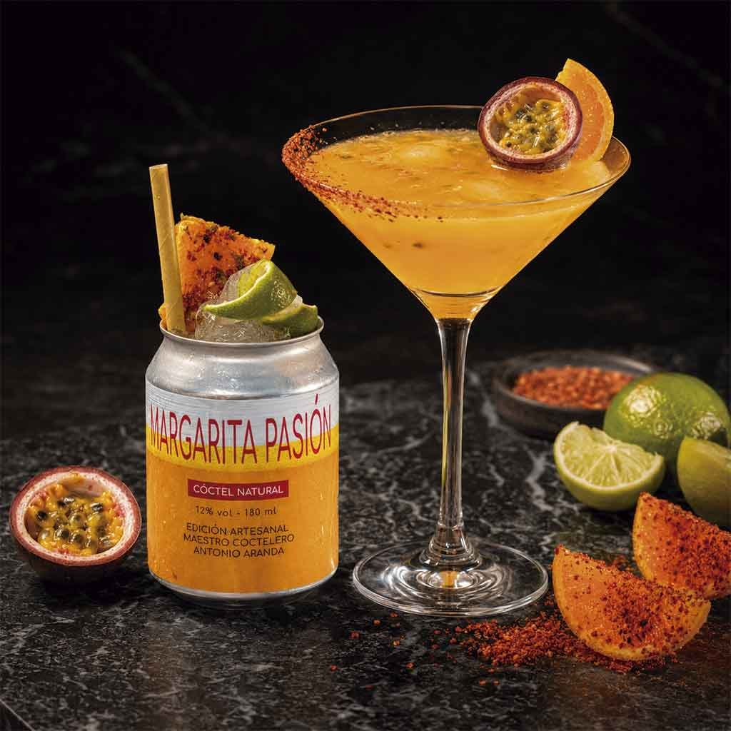 Margarita fruta de la pasion lista para tomar Margarita fruta de la pasión lista para tomar con tequila