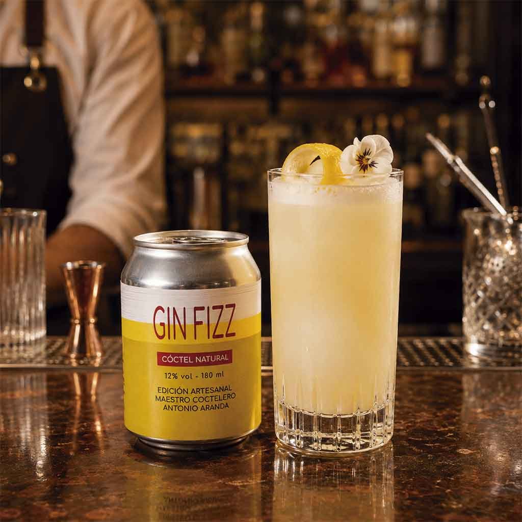 Mejores cocteles preparados gin fizz Gin Fizz desarrollado por cocteleros con experiencia